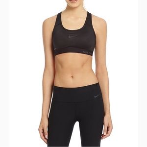 {NIKE} Dri-Fit Black Sports Bra Medium